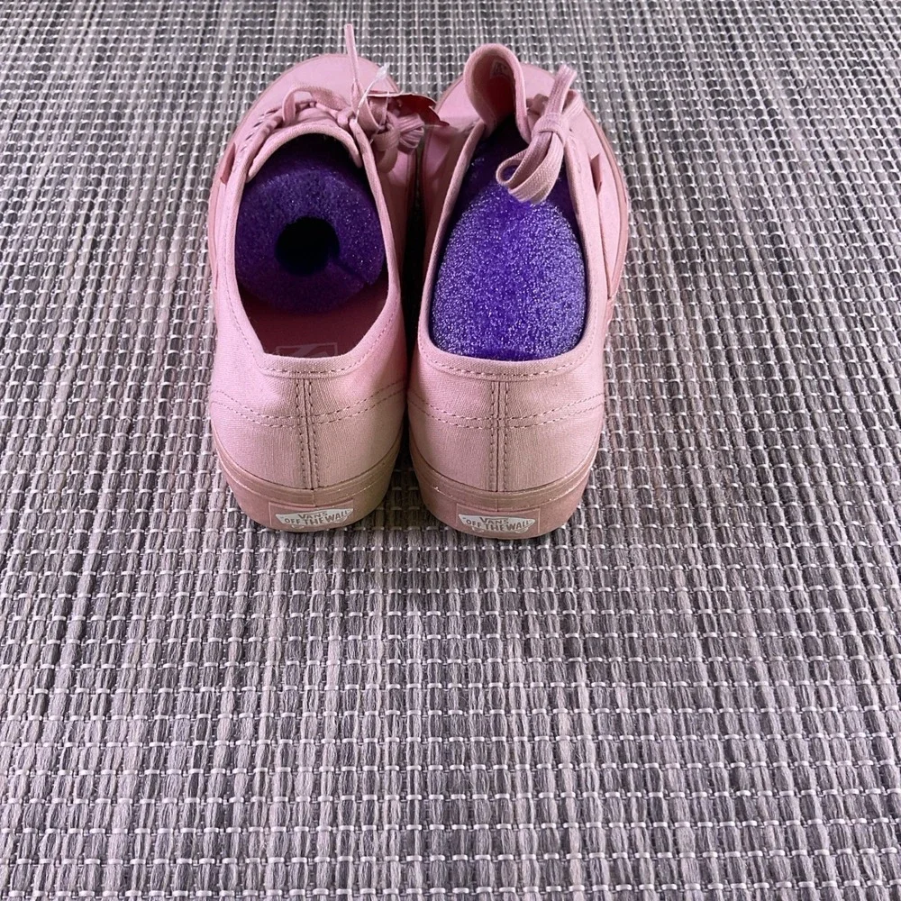 Vans Authentic Classic Sneakers Canvas Shoes Woman Size 8 Men 6.5 Pink On Pink - Picture 4 of 8